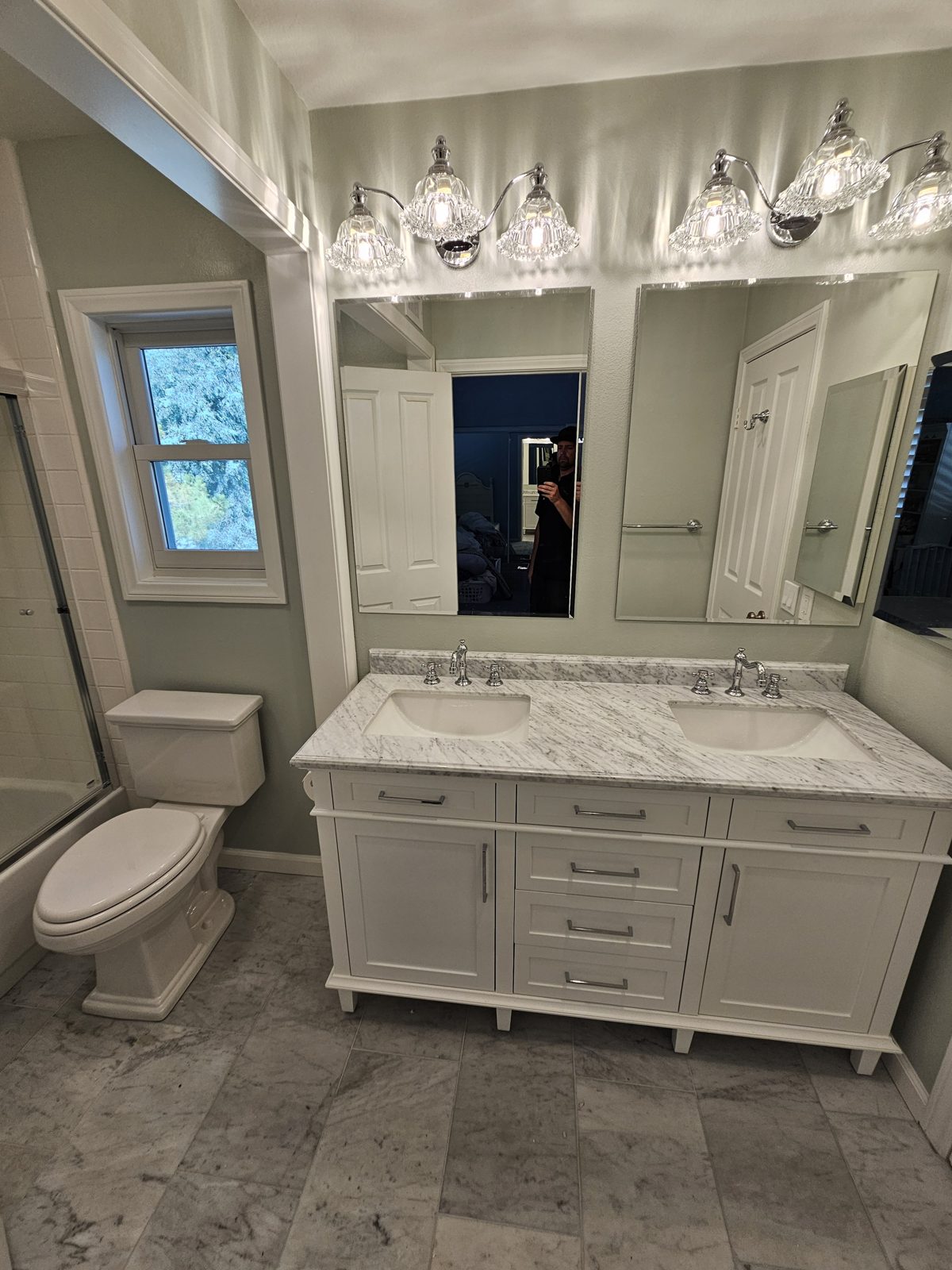 Bathroom extension framed and finished