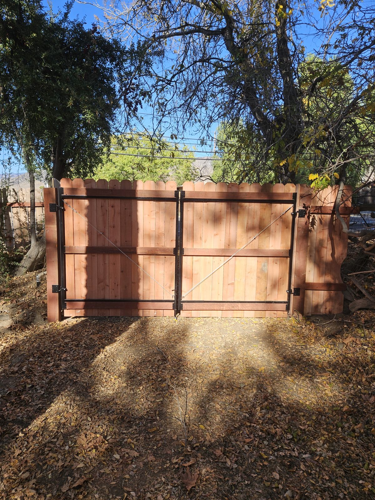 Custom built drive-through gate