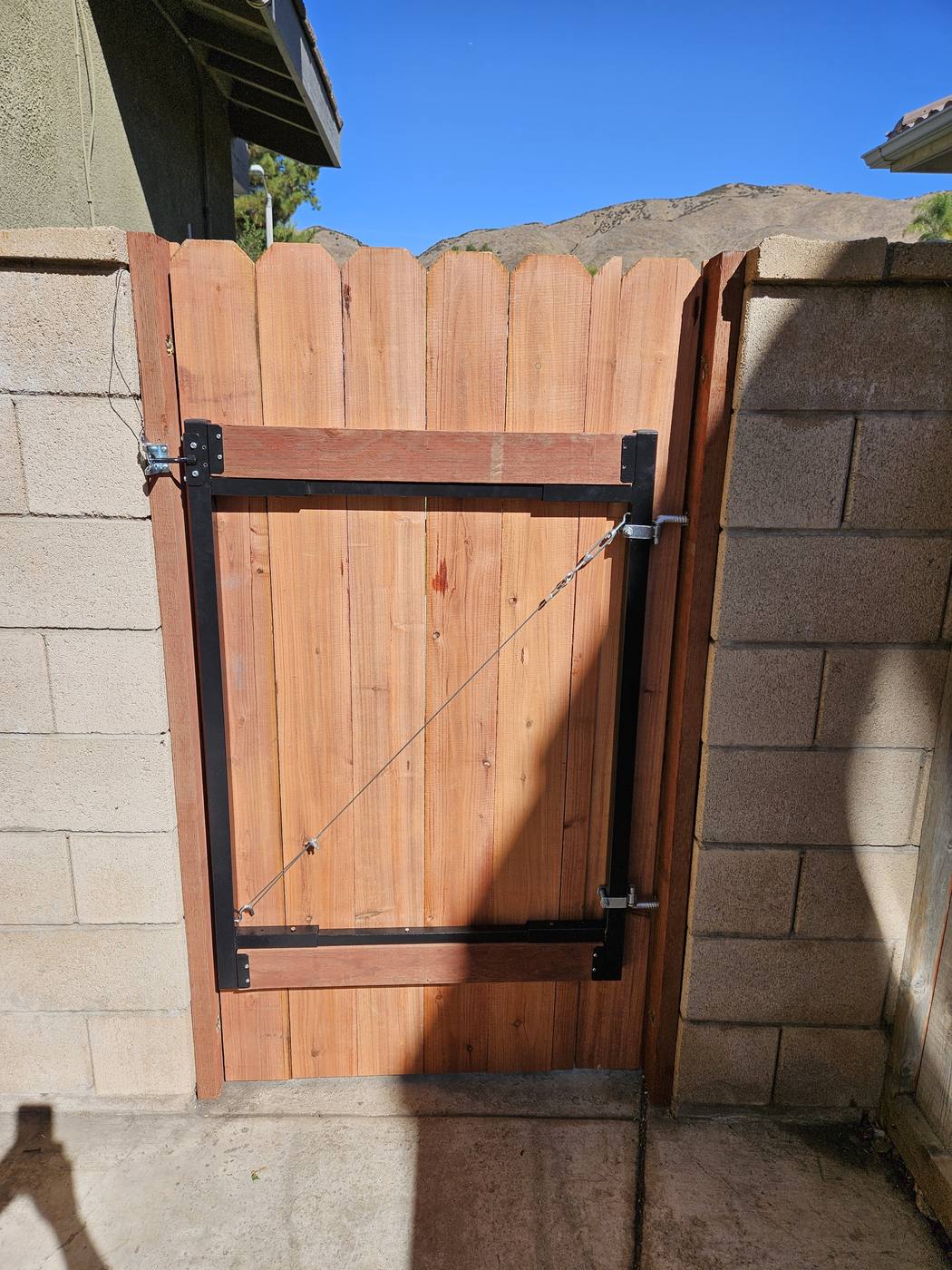 New side yard gate installed